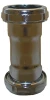 Pipe Fitting, Tube Slip Coupling, Chrome-Finished Brass, 1-1/2 In.