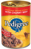 Dog Food, Chunky Chopped Beef, 13.2 oz. Can