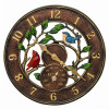 Outdoor Wall Clock & Thermometer, 3D Birds, 12 In. (4 pieces)