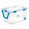 Wheeled Gasket Storage Box, Clear, 120 Qt. (3 pieces)