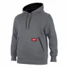 Freeflex Hooded Sweatshirt, Midweight, Gray, XL