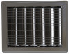 Gravity Floor Register, Steel, Brown, 12 x 14-In.