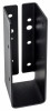 Outdoor Accents Joist Hanger, ZMAX Coating, Galvanized Light Steel, Black, 2 x 6 In.