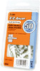 Drywall Anchors, Self-Drilling, Plastic, #50, 20-Pk.