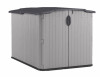 Glidetop Horizontal Storage Shed, Gray Resin, 4' 9.5" x 6' 7.75" x 4' 10" High