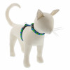 H-Style Adjustable Cat Harness, Tail Feathers Pattern, 1/2 x 12 - 20-In.