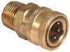 Pressure Washer Quick Connect Socket, Brass, 1/2 MNPT x 3/8 In.