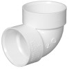 Schedule 40 DWV PVC Pipe Vent 90-Degree Elbow, 1-1/2 In.