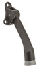 Kick-Down Door Stop, Satin Nickel, 4 In.