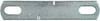 Square U Bolt Plate, Zinc, 3/8 x 4 In.