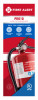 Rechargeable Commercial Fire Extinguisher, Red, 2A: 60-B:C (2 pieces)