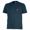Gridiron Pocket T-Shirt, Heavy Duty, Moisture Wicking, Blue, XL