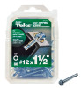 Drill Point Screws, Self-Tapping, Hex Washer Head, #12 x 1-1/2 In., 80-Pk.
