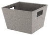 Fabric Storage Tote, Black Pattern, 13 x 15 x 10 In.