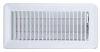 Floor Register, Steel, White, 4 x 10-In.