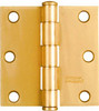 2-Pk., 3 x 3 In. Dull Brass Residential Door Hinges