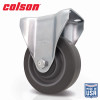 4 in. Gray TPR and Steel Rigid Plate Caster