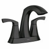 Lindor 2-Handle, High-Arc Bathroom Faucet, 4-In. Centerset, Matte Black