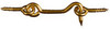 Hook & Eye,  Solid Brass, 3 In.