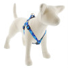 Step-In Medium Dog Harness, Reflective Blue Paws Pattern, 3/4 x 20 - 30-In.