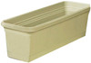 Windowbox Planter & Saucer, Plastic, Olive Green, 24-In.