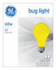 Yellow Bug Lights, Medium Base, 60 Watts, 2-Pk.