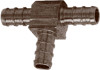 Insert Pipe Tee, Lead Free, 1/2 In. Brass Barb