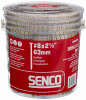 DuraSpin Collated Flat Head Square Drive Screws, Yellow Zinc, #8 x 2-1/2 In., 800-Ct. Tub