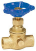 Stop & Waste Valve, Lead-Free Brass, Copper x Copper, 1/2 In.
