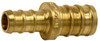 Insert Pipe Coupling, Lead Free, 3/4 x 1/2 In. Brass Barb