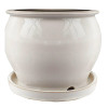 4 In. Studio Planter, Ceramic, Cream White (8 pieces)