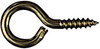 Large Screw Eye, Solid Brass, 1-5/8 In., 3-Pk.