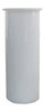 Kitchen Drain Tailpiece, Flanged, White PVC, 1-1/2 x 6 In.