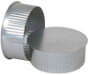 HVAC Duct Pipe Galvanized Tee Cap/Plug, 6 In., 30-Gauge