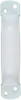Extra-Heavy Door Pull, Vinyl-Coated, White, 6-3/4 In.