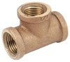 Pipe Fitting, Rough Brass Tee, Lead Free, 1/8 In.
