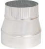 HVAC Duct Pipe Galvanized Taper Reducer, 30-Gauge, 4 x 3 In.