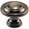 Bi-Fold Door Pull Knob, Antique Brass Finish, 1-11/16 In.