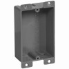 1 Gang Old Work Shallow Switch & Outlet Wall Electrical Box, Gray PVC, 8 Cu. In.