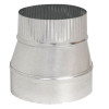 HVAC Duct Pipe Galvanized Taper Reducer, 5 x 4 In., 24-Gauge