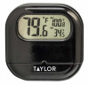 Digital Indoor/ Outdoor Thermometer, Suction Cup Mount, Black