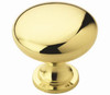 Edona Cabinet Knob, Polished Brass, 1-1/4 In.