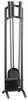 Open Hearth 4-Pc. Fireplace Tool Set, Black