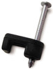 Low-Voltage Cable Staple, Black, 3/16-In., 100-Pk.