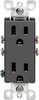 15A BLK DUPLEX OUTLET