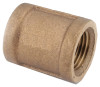 Pipe Coupling, Lead Free Rough Brass, 3/4 In.