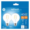 LED Light Bulbs, G25, Clear Daylight, 360 Lumens, 4.5 Watt, 2-Pk.