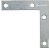 Flat Corner Iron, Zinc, 2-1/2 In.