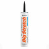 Big Stretch Rubber Sealant, Water-Based Acrylic, Black, 10.5-oz.