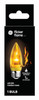 Flicker Flame Deco Bulb, Blunt Tip, Clear, Medium Base, 1 Watt